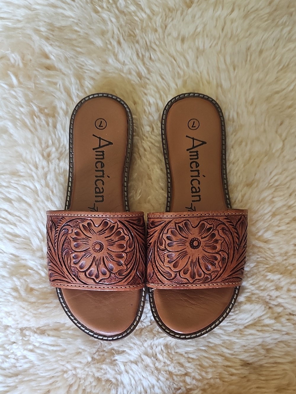 American Darling hand Tooled Sandals